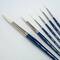 Silver Brush Limited Bristlon Short Handle Liner Brushes, Set of 6